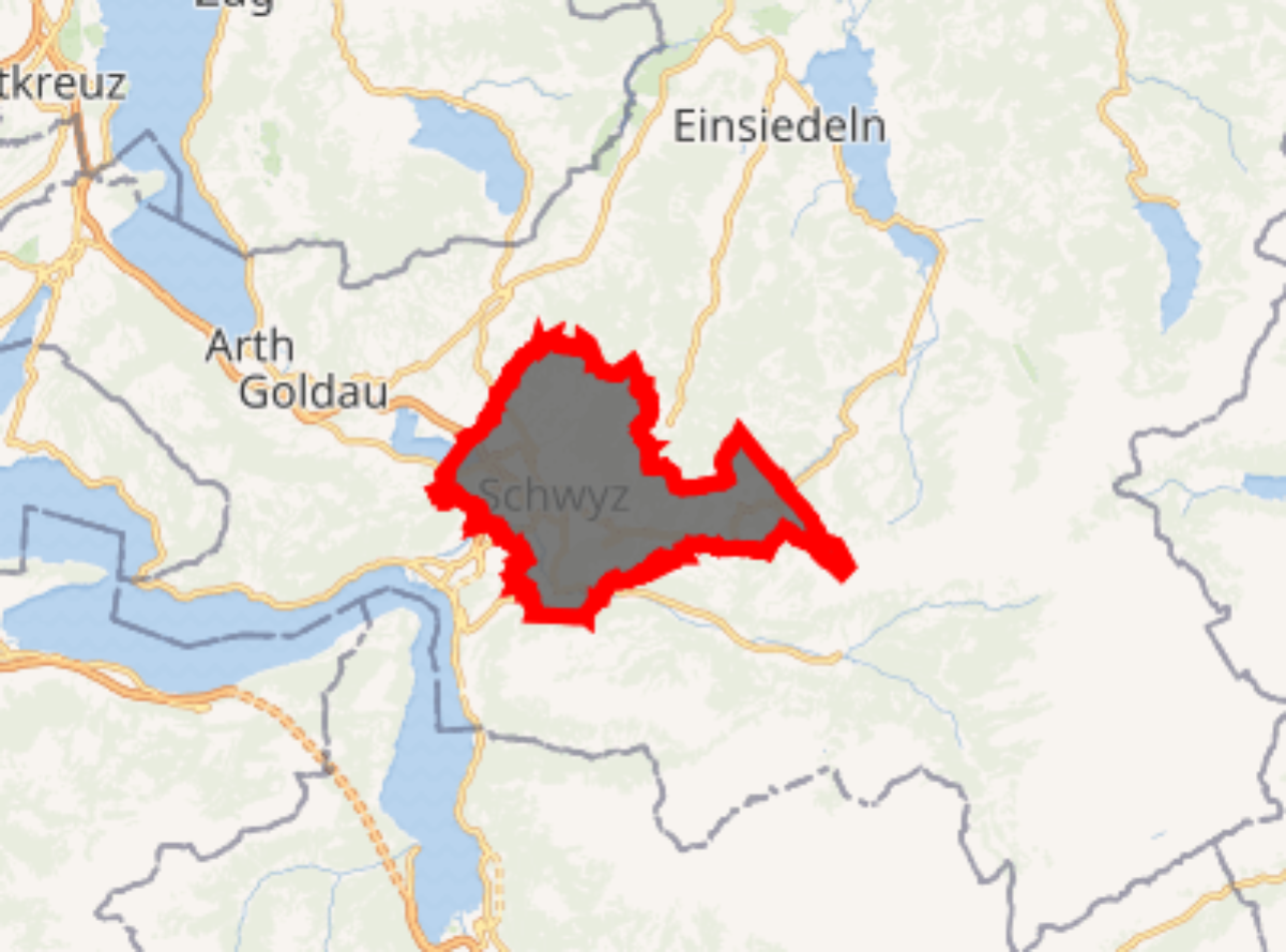 Location of Schwyz