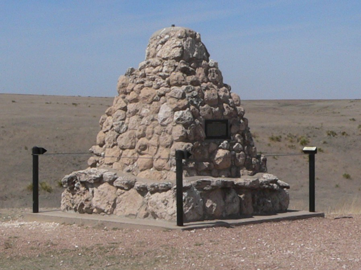 <a href="/content/Northern_Cheyenne_Exodus" style="color:blue">Monument at Battle Canyon, site of the Battle of Punished Woman's Fork during the Northern Cheyenne Exodus of 1878</a>