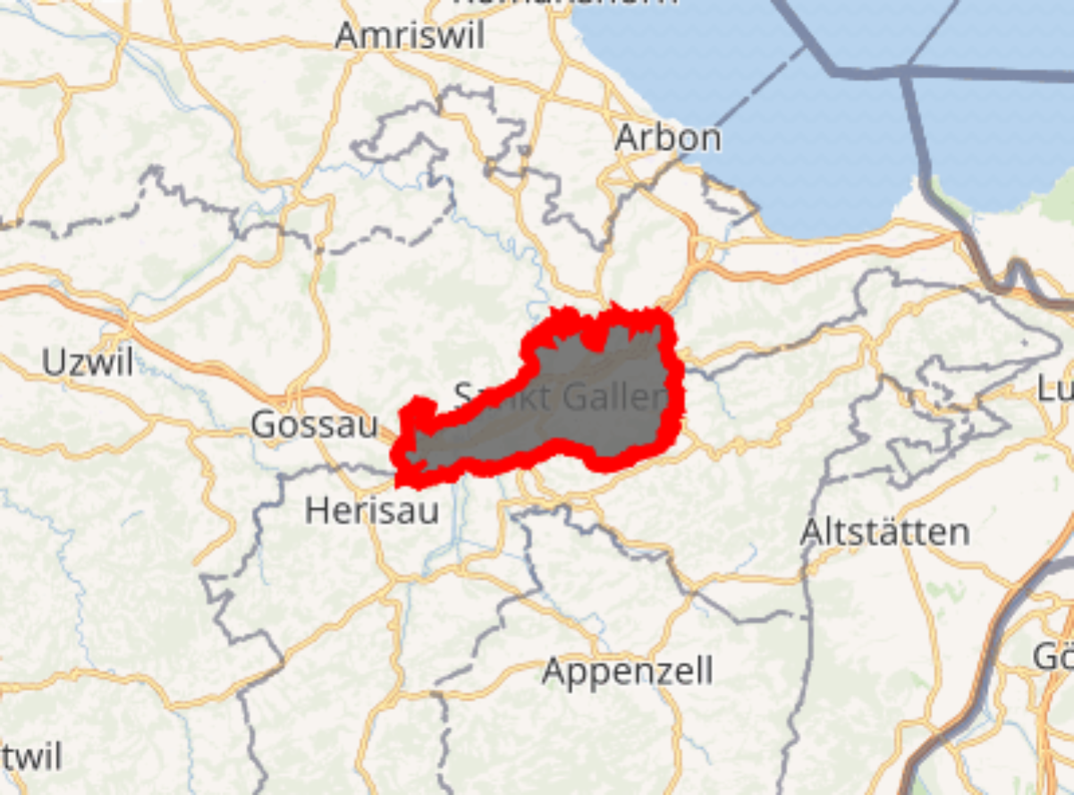 Location of St. Gallen