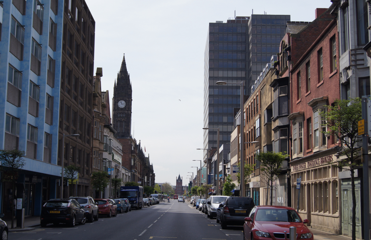 <a href="/content/Middlesbrough" style="color:blue">Middlesbrough</a>, the largest town on Teesside