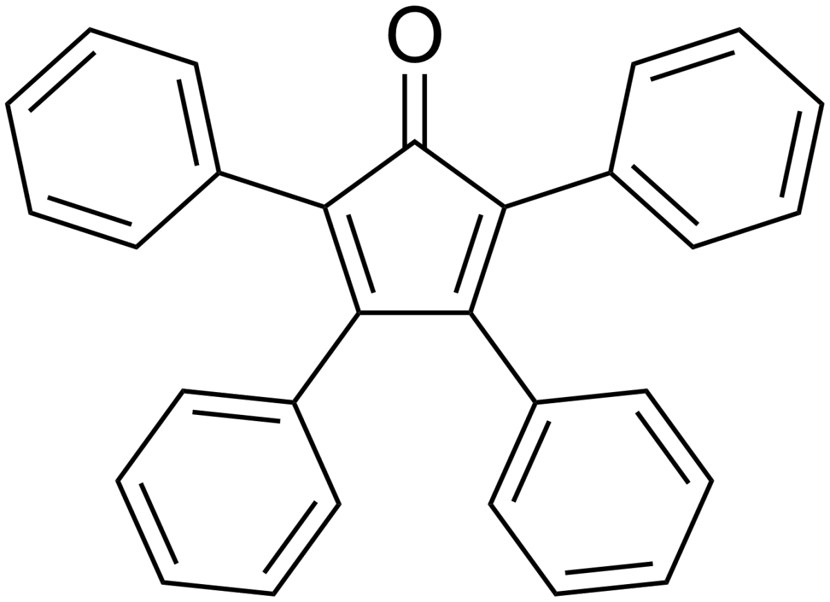 Synthesis of tetraphenylcyclopentadienone mechanism picture