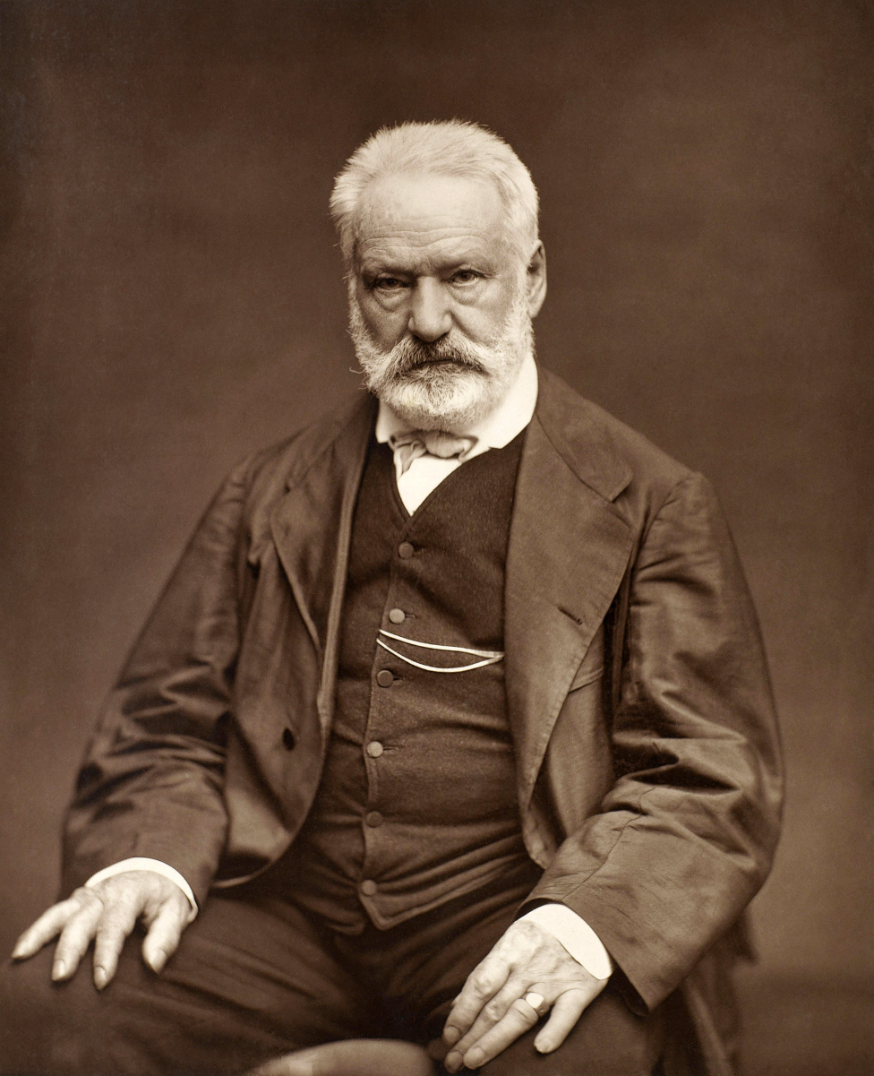 <a href="/content/Woodburytype" style="color:blue">Woodburytype</a> of Hugo by <a href="/content/%C3%89tienne_Carjat" style="color:blue">Étienne Carjat</a>, 1876