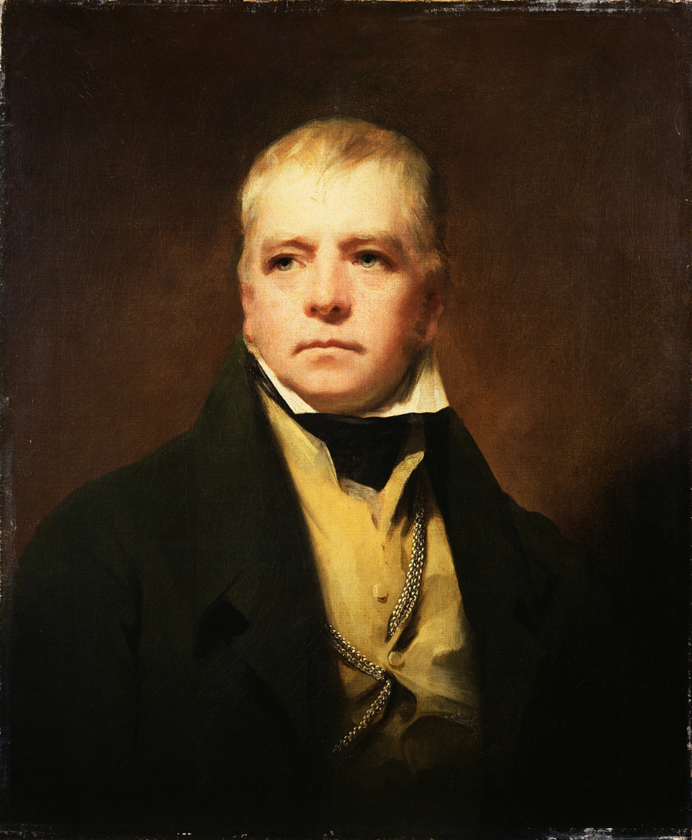 <a href="/content/Henry_Raeburn" style="color:blue">Raeburn</a>'s portrait of Sir Walter Scott in 1822