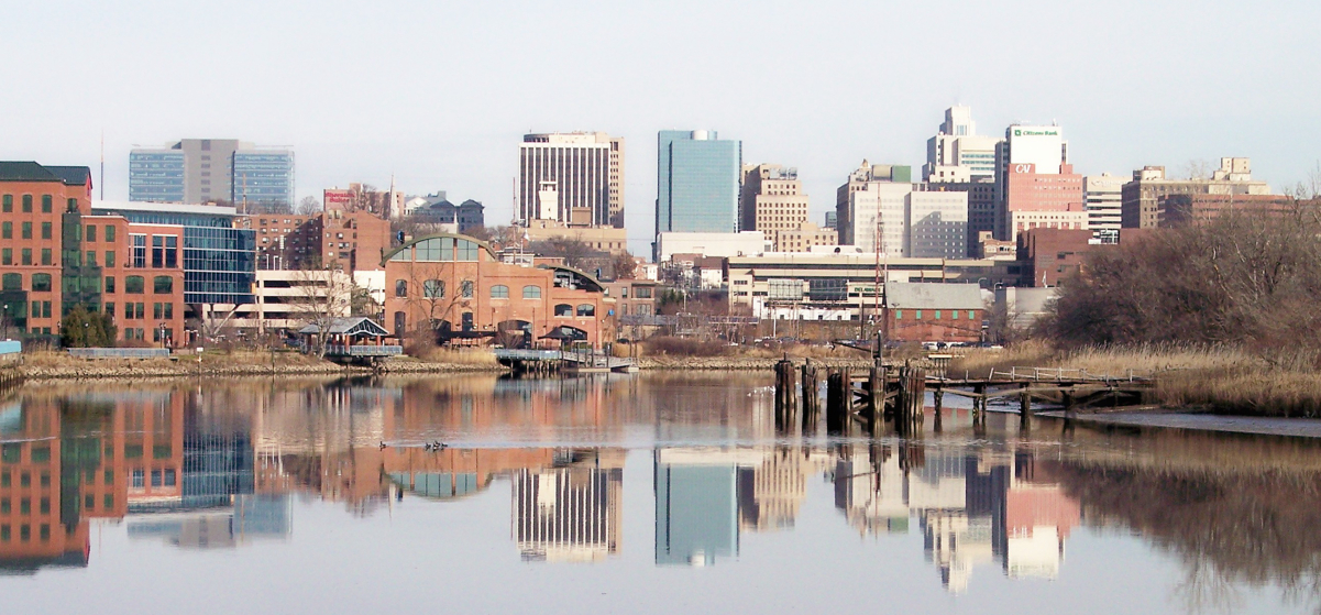 Downtown Wilmington and the <a href="/content/Christina_River" style="color:blue">Christina River</a>