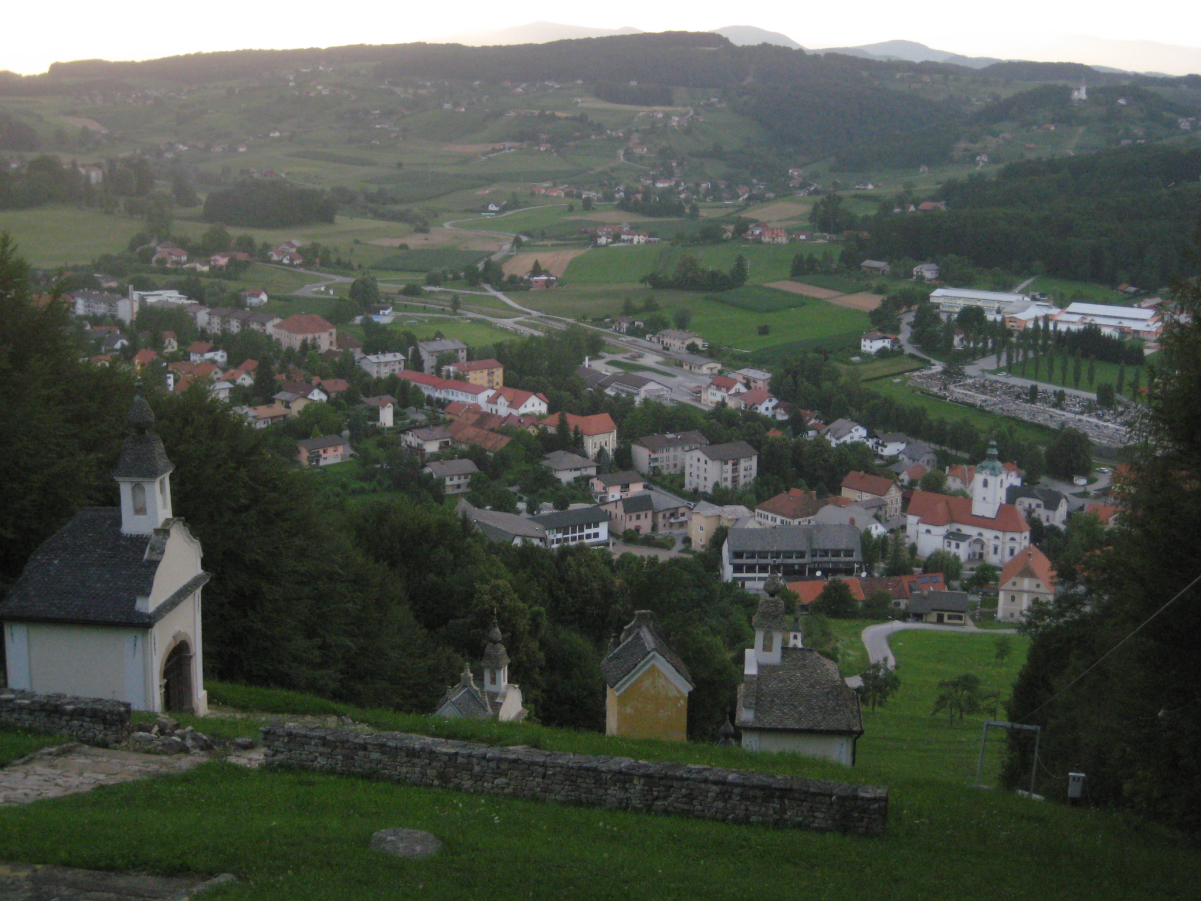 View of Šmarje pri Jelšah from St. Roch's Church