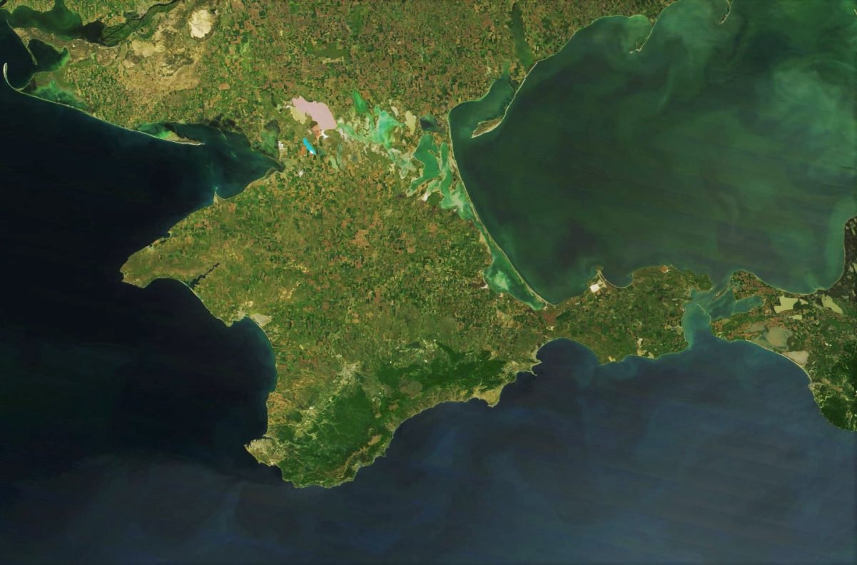 May 2015 satellite image of the Crimean Peninsula