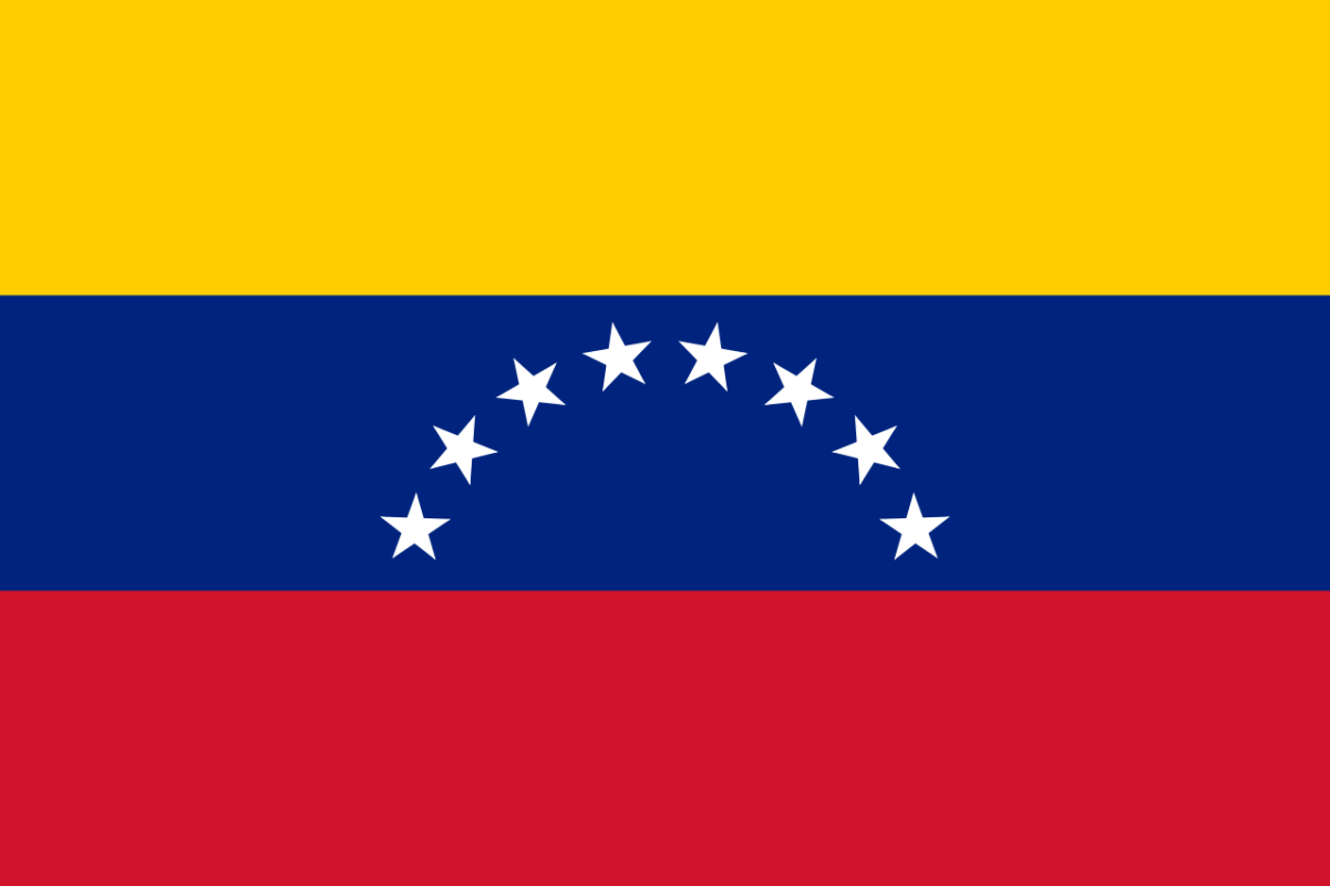 The flag of Venezuela - Civil and Merchant Marine flag of Venezuela